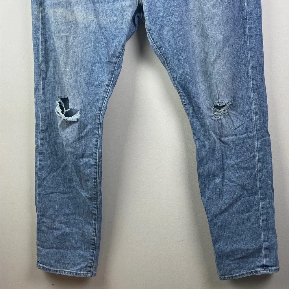 Gap Denim Slim Jeans Light Wash Distressed 38x32